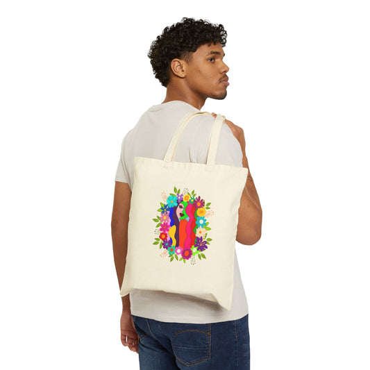 "What A Beauty" Cotton Canvas Tote Bag